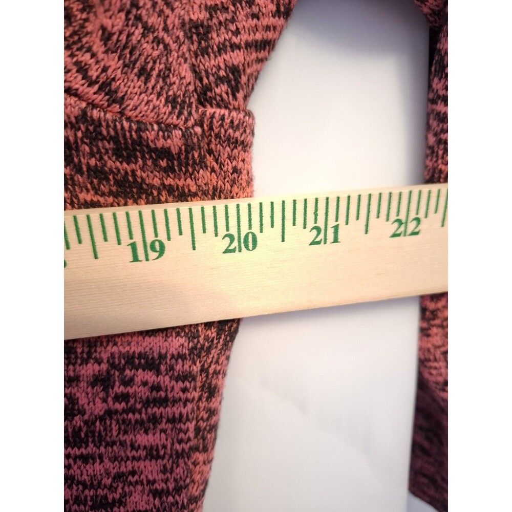 Canada Weather Gear Women's L Sherpa Lined Hooded Knit Jacket Pink Black Outdoor - Picture 4 of 11